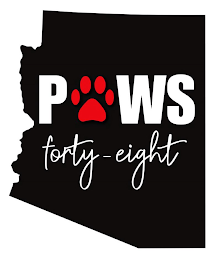 PAWS FORTY-EIGHT logo