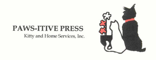 PAWS-ITIVE PRESS KITTY AND HOME SERVICES, INC. logo