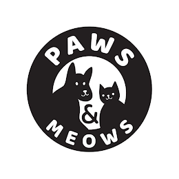 PAWS & MEOWS logo