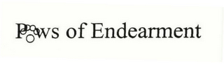 PAWS OF ENDEARMENT logo