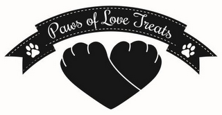 PAWS OF LOVE TREATS logo