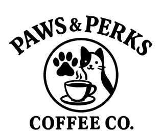 PAWS & PERKS COFFEE CO. logo
