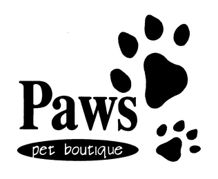 PAWS PET BOUTIQUE logo