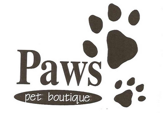 PAWS PET BOUTIQUE logo