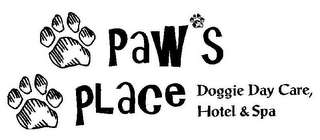 PAW'S PLACE DOGGIE DAY CARE, HOTEL & SPA logo