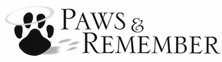 PAWS & REMEMBER logo