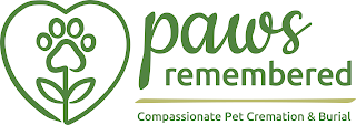 PAWS REMEMBERED COMPASSIONATE PET CREMATION & BURIAL logo