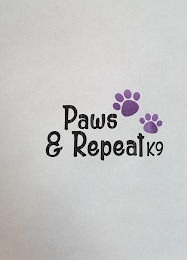 PAWS & REPEAT K9 logo