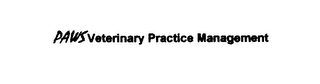 PAWS VETERINARY PRACTICE MANAGEMENT logo