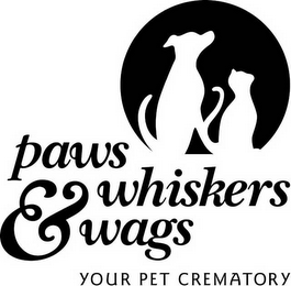 PAWS WHISKERS & WAGS YOUR PET CREMATORY logo