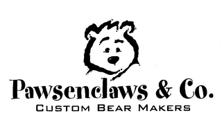 PAWSENCLAWS & CO. CUSTOM BEAR MAKERS logo
