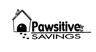 PAWSITIVE SAVINGS logo