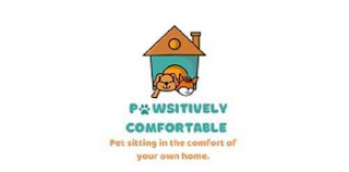 PAWSITIVELY COMFORTABLE PET SITTING IN THE COMFORT OF YOUR OWN HOME. logo