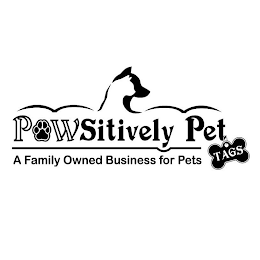 PAWSITIVELY PET TAGS logo