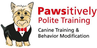 PAWSITIVELY POLITE TRAINING CANINE TRAINING & BEHAVIOR MODIFICATION logo