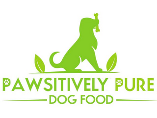 PAWSITIVELY PURE DOG FOOD logo