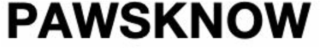 PAWSKNOW logo