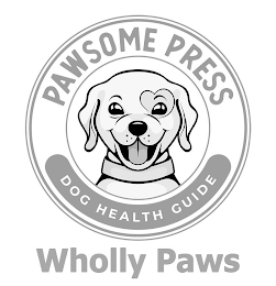 PAWSOME PRESS DOG HEALTH GUIDE WHOLLY PAWS logo