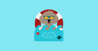 PAWTER IN THE WATER logo