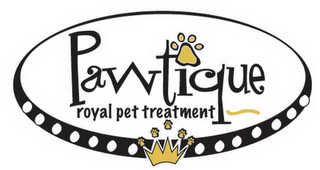 PAWTIQUE ROYAL PET TREATMENT logo