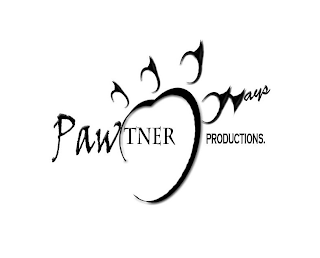 PAWTNER WAYS PRODUCTIONS. logo