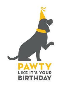 PAWTY LIKE IT'S YOUR BIRTHDAY logo