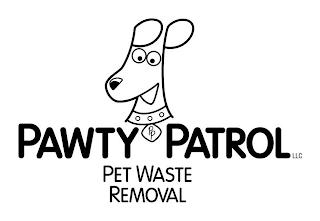PAWTY PP PATROL LLC PET WASTE REMOVAL logo