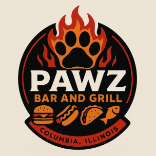 PAWZ BAR AND GRILL COLUMBIA, ILLINOIS logo