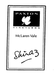 PAXTON VINEYARDS MCLAREN VALE SHIRAZ logo
