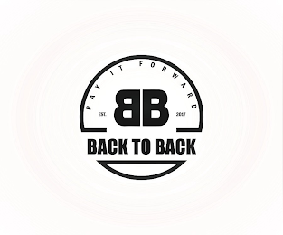PAY IT FORWARD BACK TO BACK EST. BB 2017 logo