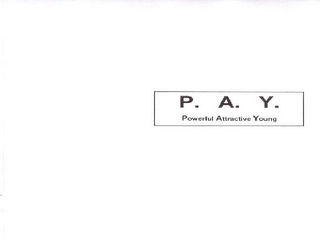 P.A.Y. POWERFUL ATTRACTIVE YOUNG logo