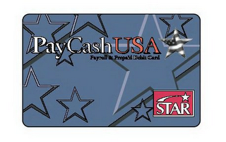 PAYCASHUSA PAYROLL & PREPAID DEBIT CARD STAR logo