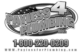 PAYLESS 4 PLUMBING 1-800-220-0209 WWW.PAYLESSFORPLUMBING.COM logo