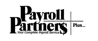 PAYROLL PARTNER$ PLUS...YOUR COMPLETE PAYROLL SERVICE logo
