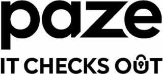 PAZE IT CHECKS OUT logo