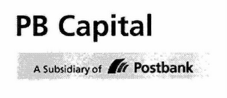 PB CAPITAL A WHOLLY-OWNED NON-BANK SUBSIDIARY OF POSTBANK logo
