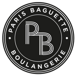 PB · PARIS BAGUETTE · BOULANGERIE logo