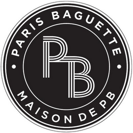 PB · PARIS BAGUETTE · MAISON DE PB logo