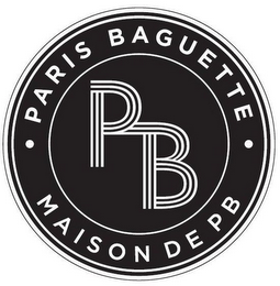 PB · PARIS BAGUETTE · MAISON DE PB logo
