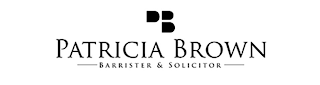 PB PATRICIA BROWN BARRISTER & SOLICITOR logo