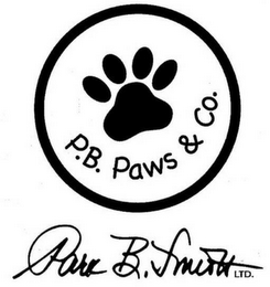 P.B. PAWS & CO. PARK B. SMITH