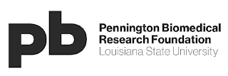 PB PENNINGTON BIOMEDICAL RESEARCH FOUNDATION LOUISIANA STATE UNIVERSITY logo