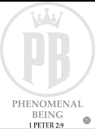 PB PHENOMENAL BEING 1 PETER 2:9 logo