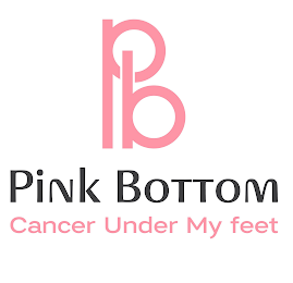 PB PINK BOTTOM CANCER UNDER MY FEET logo