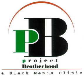 PB PROJECT BROTHERHOOD A BLACK MEN'S CLINIC logo