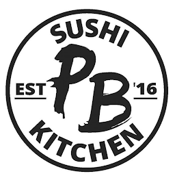 PB SUSHI KITCHEN EST '16 logo