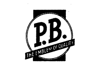 P.B. THE EMBLEM OF QUALITY logo