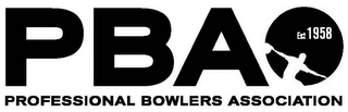 PBA EST 1958 PROFESSIONAL BOWLERS ASSOCIATION logo