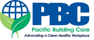 PBC PACIFIC BUILDING CARE ADVOCATING A CLEAN HEALTHY WORKPLACE logo