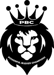PBC POWERFUL BLESSED CHAMPIONS logo